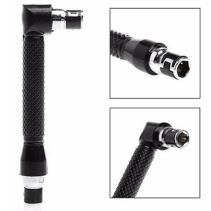 L-Type L-Shaped 1/4-Inch (6.35mm) Hex Screwdriver Handle — 90° Double-Ended Bit Holder