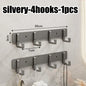 Heavy-Duty Adhesive Wall-Mounted Towel and Clothes Hook - No-Drill Stainless Steel Multi-Hook for Bathroom and Kitchen