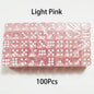 100-Pack 6-Sided Dice 14mm D6 Acrylic Rounded-Edge Transparent Dice for Board Games & DnD