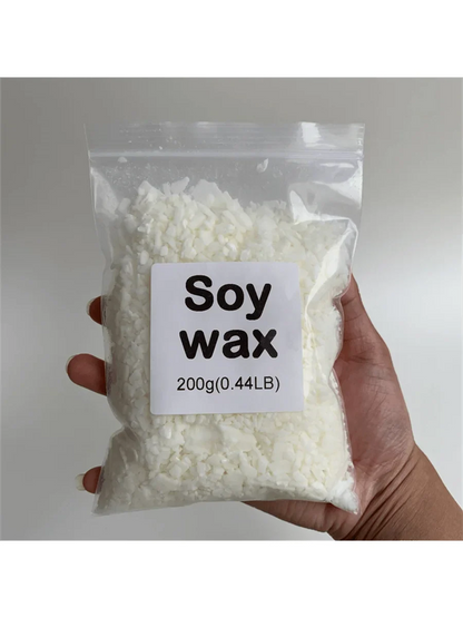 Natural Soy Wax Flakes & Granules for Candle Making — 50g–1000g
