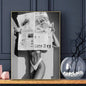 Modern Luxury Fashion Black White Art Heels Champagne Retro Poster Sticky Wall Art Printing Waterproof Home Living Bed Room Bar