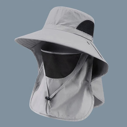 UV Protection Sun Hat with Neck Flap – Outdoor Fishing, Hiking & Camping Cap for Men & Women, Bucket Hat Visor, 6 Colors