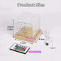 3- or 16-Color Rotating Water Ripple Projector Night Light with Remote USB Crystal Flame Lamp for Bedroom Living Room Study