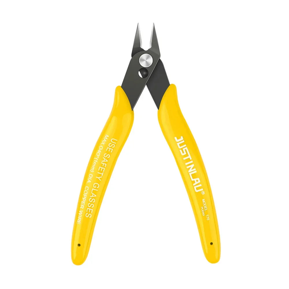 Mini Flush Cutters 1-Pack 125mm (4.9in) Carbon Steel Side-Cutting Pliers for Electronics, Jewelry & Model Making