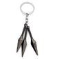 Anime Ninja Keychain Set: Kunai, Shuriken & Red Cloud Charms for Backpack, Car & Keys
