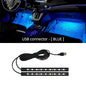 2-in-1 LED Car Neon Interior Light – USB & Cigarette Lighter Footwell Ambient Light, Car Backlight Atmosphere Lamp Accessories