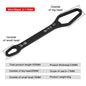 Adjustable Self-Tightening Double-Head Wrench Fits 3–17 mm & 8–22 mm (0.12–0.67 in & 0.31–0.87 in) for Cars, Bicycles and Home Repair