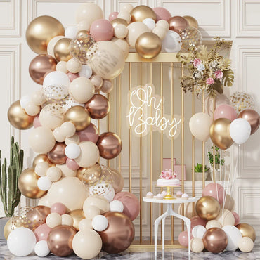 Zartrosa Gold Luftballon Girlande Bogen Set Hochzeit Geburtstag Party Dekoration Erwachsene Kinder Babyparty Deko Ballon Hochzeit Zubehör