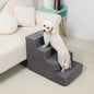 4-5-Step Memory Foam Dog & Cat Stairs with Removable Washable Cover – Pet Ramp Ladder