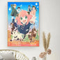 Classic Retro Wall Art, Anime "Spy X Family", HD Canvas Printed Poster, Home Living Room Bedroom Decorative Painting