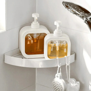 Transparent Pump Soap Dispenser Bottle 300ml/500ml (10oz/17oz) Refillable for Liquid Soap, Shampoo, Shower Gel, Dish & Laundry