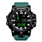 Men's Large Dial Digital Sports Watch – 55mm Waterproof Luminous Alarm Military Style