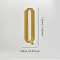 Golden Self Adhesive House Number Metal English Alphabet Letters for Apartment Room Door Plate Table Mailbox Number Stickers 7cm