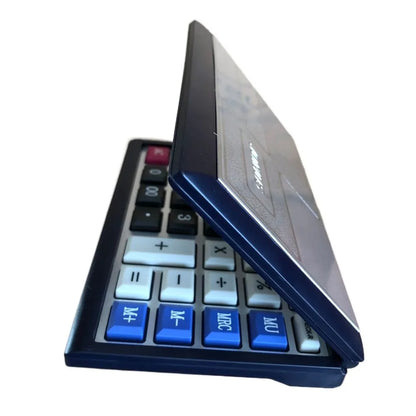 Foldable Flip Cover Solar Calculator Portable 12-Digit Large LCD Financial Office Calculator
