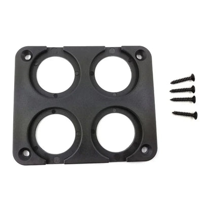1/2/3/4 DIY Car USB Charger Switch Voltmeter Panel for Marine Cigarette Lighter Voltmeter Power Outlet Socket Panel Mount Holder