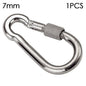 M4-M12 304 Stainless Steel Screw-Lock Quick Link Carabiner 1/2-Pack Outdoor Climbing & Camping Gear