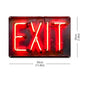 1 Red "EXIT" Sign - Retro Aluminum Wall Art 8x12 Inch, Waterproof & Dustproof Metal Sign for Home, Bar, Cafe, Garage