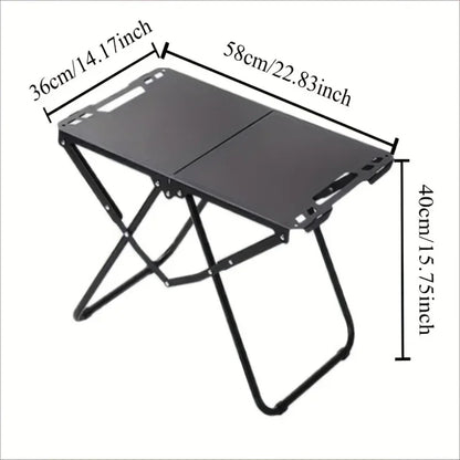 Portable Foldable Camping Picnic Table – Lightweight Compact Outdoor Table, Space-Saving High Load Capacity