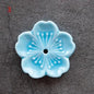 Cherry Blossom Ceramic Incense Burner Sakura Incense Stick Holder Aromatherapy Censer Home & Office Decor