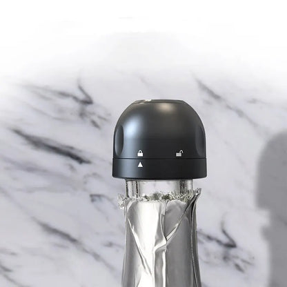 Vacuum Wine & Champagne Bottle Stopper Set – Leak-Proof Silicone Bottle Seals