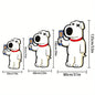 VIKAMA Cartoon Bear Carpet Irregular Carpet Full Body Mirror Carpet Rug For Bedroom Live Room Soft Bedside Rug Home Decoration