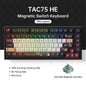 75% 83‑Key Magnetic Switch Hot‑Swap Mechanical Gaming Keyboard — 8K Polling, 0.005mm Rapid Trigger, RGB Wired
