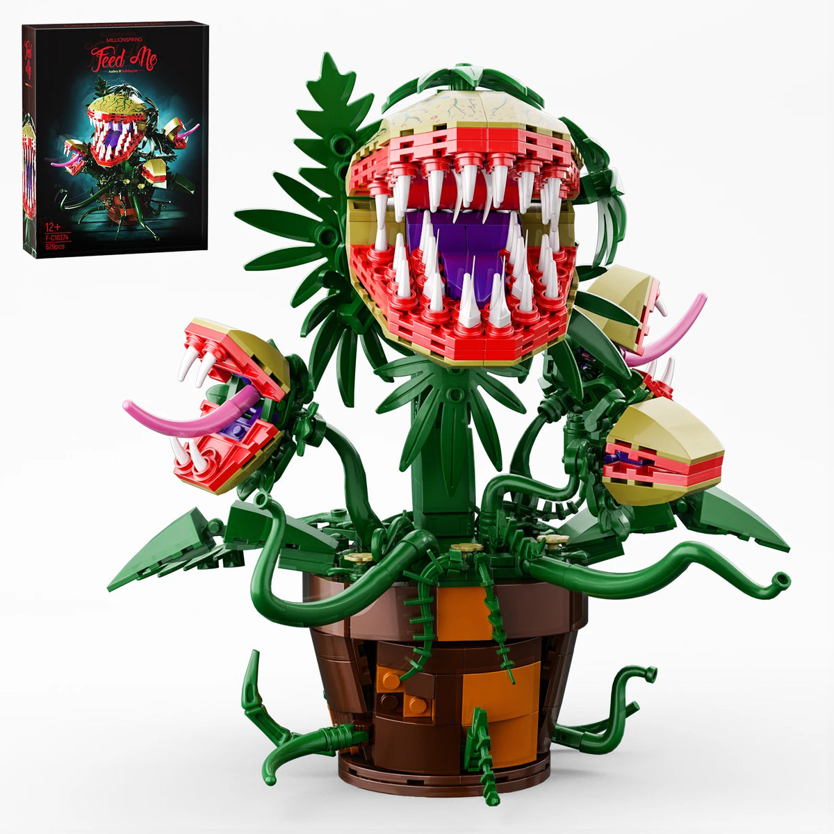 Audrey II-Inspired Horror Plant Building Block Kit