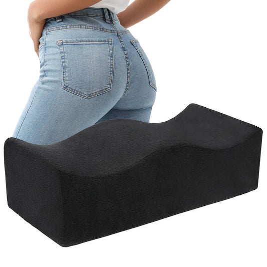 BBL Seat Cushion Memory Foam Coccyx Pillow for Tailbone Relief, Lumbar Support & Hip Lift