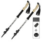 2-Pack Telescopic Trekking Poles 62–135 cm (24–53 in) Ultralight Aluminum Hiking Poles with Quick-Lock, Anti-Shock & Carbon Steel Tips