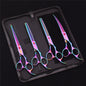 7-Inch (19.5 cm) Stainless Steel Pet Grooming Scissors Kit – Straight, Thinning, Chunker & Curved Shears