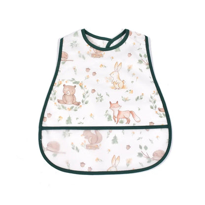 2023new Cartoon Pattern EVA Waterproof Pocket Lunch Feeding Bibs