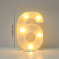 16cm (6.3 in) LED Marquee Letter & Number Light - Battery-Operated Night Lamp for Home, Wedding, Bar & Party Decor
