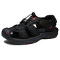 Men's Leather Sandals Breathable Casual Outdoor Beach Slip-On Roman Style