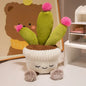 Tulip & Succulent Plant Plush Toy – Cute Stuffed Doll Bookshelf Décor, Soft Kawaii Pillow Pendant & Birthday Gift for Girls
