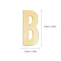 1Pcs Metal Self Adhesive House Number English Alphabet Letters for Apartment Room Door Plate Table Mailbox Number Stickers 7*3cm