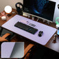 Large PU Leather Desk Pad Non-Slip Stitched Edge Office Mouse Pad and Desk Blotter