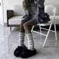 1 Pair Knit Bubble Leg Warmers JK Lolita Y2K Punk Gothic Crochet Boot Cuffs – 40/50/70 cm (15.7/19.7/27.6 in)