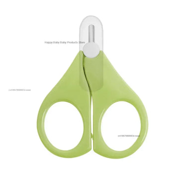 Baby Safety Nail Clippers & Scissors - Mini Stainless Steel Rounded Tip Trimmer for Newborns and Infants