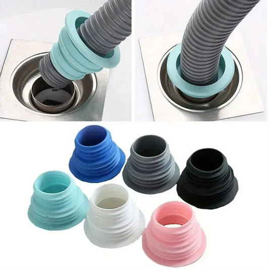 1-Pack Sewer Seal Ring Drain Plug - Kitchen Sink, Floor & Washing Machine Pipe Deodorizer
