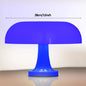 Mushroom Table Lamp Modern Bauhaus Bedside LED Lamp USB-C Rechargeable 3-Color Dimmable Orange