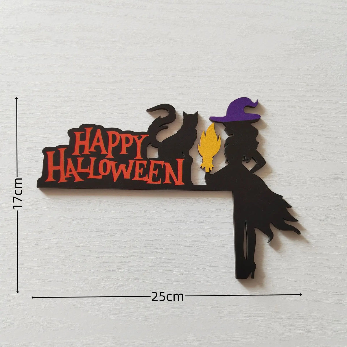 Halloween Wooden Door Frame Corner Decoration – Gothic Spider, Bat & Ghost Ornament for Home Door & Window – 8 Designs