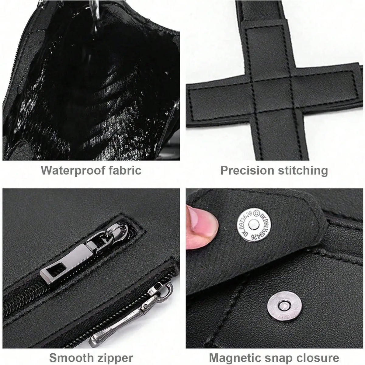 Hidden Underarm Shoulder Holster Wallet – Anti-Theft PU Leather Double Bag Strap for Men & Women, Brown or Black