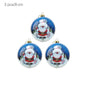 3pcs 8cm Christmas Balls Original Gifts Christmas Decoration 2024 Christmas Tree Decorations Gift Decoration Pendants Baubles