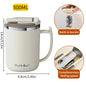 500ml (16.9oz) 304 Stainless Steel Double-Layer Insulated Travel Mug with Handle, Sealed Vacuum Flask