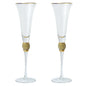 2Pcs Creative Gold Rimmed Glass Cup Red Wine Cocktail Champagne Whiskey Glass Drink Cup Bar Party Goblet Wedding Supplies Gift