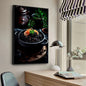 Chicken Food Burger French Fries Chicken Salmon Art Poster Canvas Painting Wall Print Living Room Home Restaurant Decor Poster