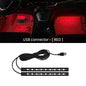 2-in-1 LED Car Neon Interior Light – USB & Cigarette Lighter Footwell Ambient Light, Car Backlight Atmosphere Lamp Accessories