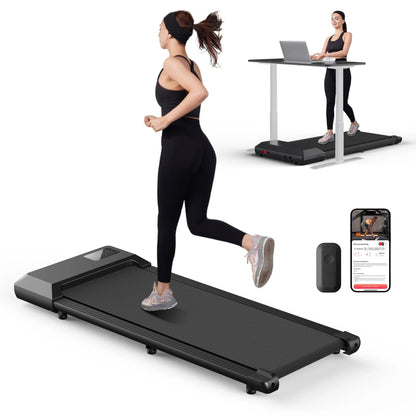 Under-Desk Treadmill 2.5HP — Quiet Walking Pad with App, Remote & LCD