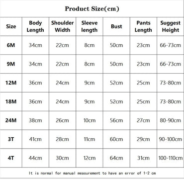 Kids Clothes Set Baby BoyGirl T-Shirt + Shorts Summer Clothing Cotton Cartoon Casual Boys Tracksuit Children Baby Clothes Set