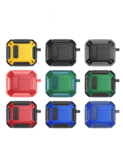 Security Lock Shockproof Silicone Case for Wireless Pro Earbuds – Protective Earphone Cover